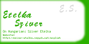 etelka sziver business card